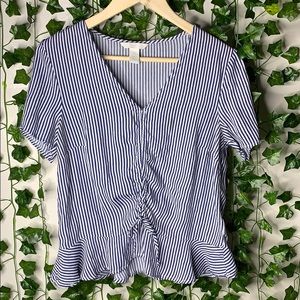 H&M STRIPPED BLOUSE